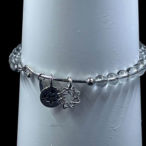 Chrysalis Guardian Star Charm Bracelet Clear Beads Spiritual Jewelry NWT - Picture 3 of 8